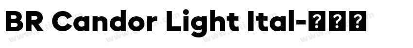 BR Candor Light Ital字体转换